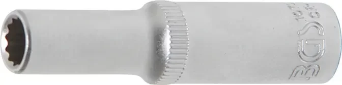 Vysoce Kvalitní Nástrčná hlavice 1/4" dvanáctihranná 6 mm BGS1010706, prodloužená (BGS1010706)