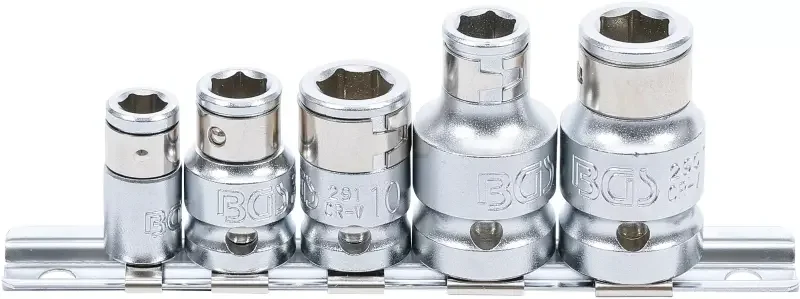 Adaptéry bitů s upevňovací kuličkou 1/4 - 3/8 - 1/2 BGS 70103 - 5 ks(BGS1070103) Levný