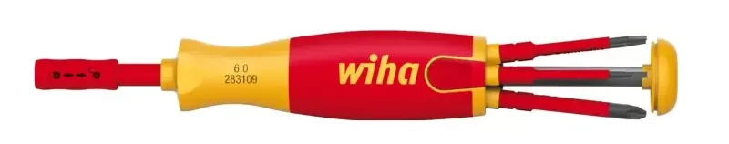 Výprodej WIHA 38611 Šroubovák se zásobníkem nástavců LiftUp electric - 6 slim Bitů (WIHA38611)