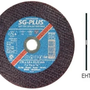 Aktuální Řezací kotouč EHT 115-1,0 A 60 S SGP-INOX/22,23. PFERD – SG-PLUS (PF4007220538074)