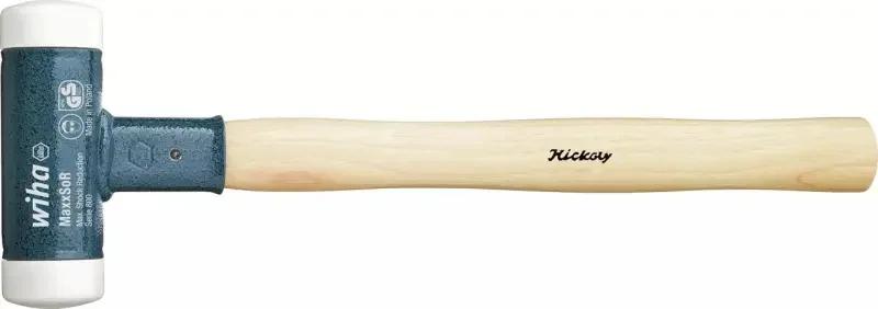 Vysoce Kvalitní Palička Safety bez zpětného rázu 420 mm Wiha typ 8001, hickory rukojeť (hlava bílá: velmi tvrdá) (WIHA39014)