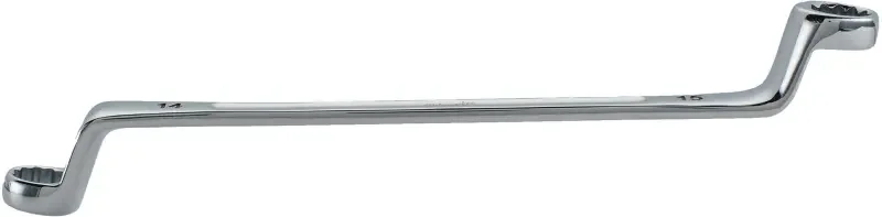 Akce Oboustanný očkový vyhnutý klíč Milwaukee 14 mm x 15 mm, zahnutý 75°, 4932492744