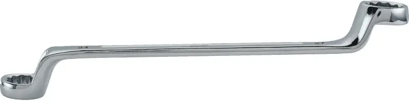 Aktuální Oboustanný očkový vyhnutý klíč Milwaukee 24 mm x 26 mm, zahnutý 75°, 4932492752