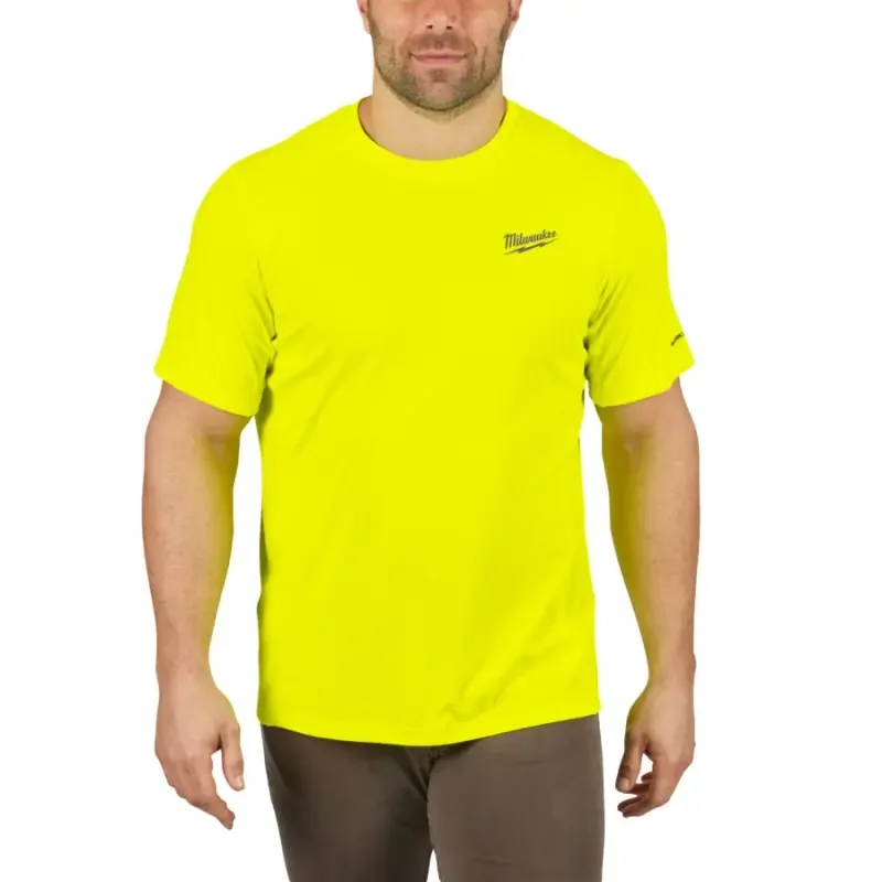 Akční Nabídka Funkční triko Milwaukee WORKSKIN™ s krátkým rukávem žluté (Vel. L) (MI4932493075)