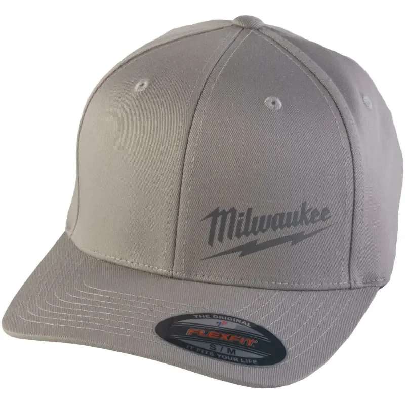 Zlevněný Kšiltovka Milwaukee Flexfit BCS GR SM, velikost S/M, barva šedá, 4932493097