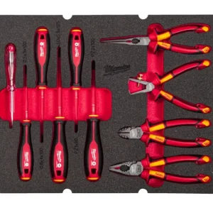 Zlevněný PACKOUT™ pěnová vložka s VDE nářadím pro elektrikáře Milwaukee 4932493637 (Sada 10 dílů) (MI4932493637)