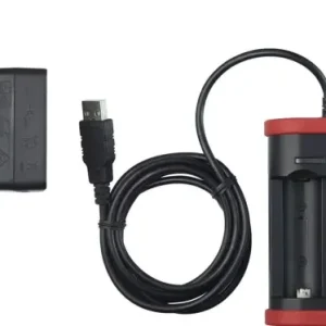 Vysoce Kvalitní Aku nabíječka Wiha pro Aku 18500 Li-Ion (599001), 2x nabíjecí slot, USB konektor + britská zástrčka (UK), 42766 (WIHA42766)