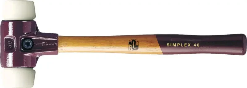Značkový Kladivo s měkkým čelem SIMPLEX nylon 80 mm Halder 3008.080