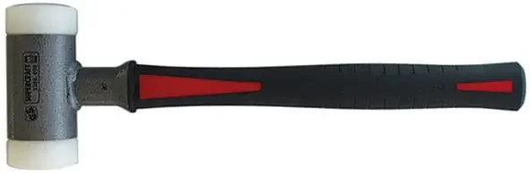 Vysoce Kvalitní Kladivo s měkkým čelem bez zpětného rázu, 3-složkové topůrko SUPERCRAFT 60 mm Halder 3389.060