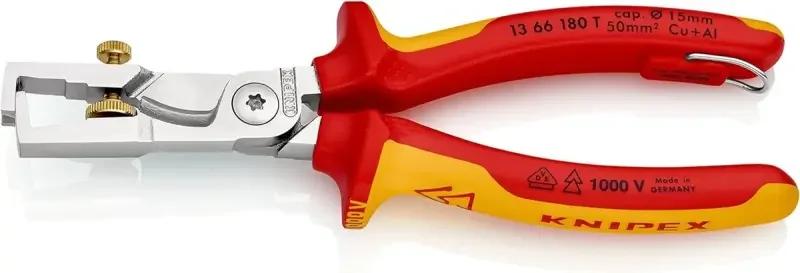 Akční Nabídka Nůžky na kabely Knipex 13 66 180 T s funkcí lisování TT (K 13 66 180 T)