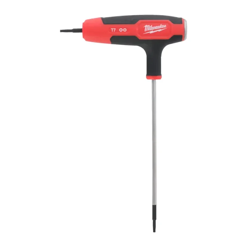 Zástrčný šroubovací klíč Milwaukee T7 Torx s T rukojetí, Comfort Grip, úderová plocha, 4932498692 Sezónní Sleva
