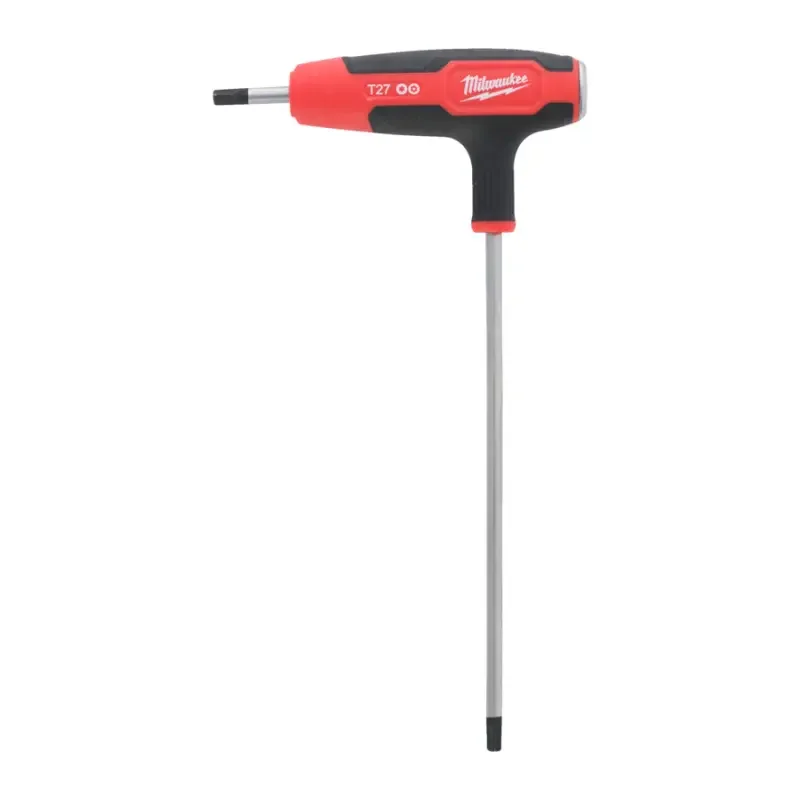 Zástrčný šroubovací klíč Milwaukee T27 Torx s T rukojetí, Comfort Grip, úderová plocha, 4932498699 Objednat Nyní