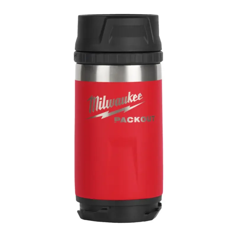 Akční Nabídka Láhev Milwaukee PACKOUT™ s víčkem červená 355 ml, 4932498977 (MI4932498977)
