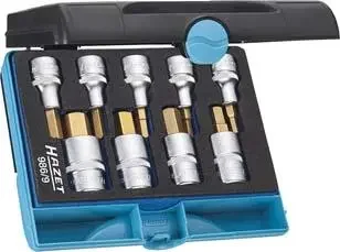 Vysoce Kvalitní Sada adaptér-bity 1/2" vnitřní 6-hran 5-19mm 9 ks. HAZET