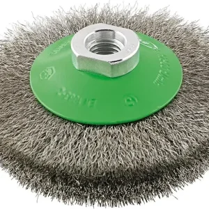 Značkový Kuželový kartáč nerez M14 vlnitý 100x0,2mm FORMAT