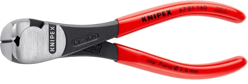 Zlevněný Čelní štípací kleště Knipex 67 01 160 SB - silové (K 67 01 160 SB)