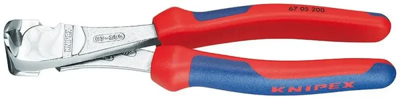 Aktuální Čelní silové štípací kleště 160 mm KNIPEX 67 05 160 - chromováno, vícesložkové návleky (K 67 05 160)
