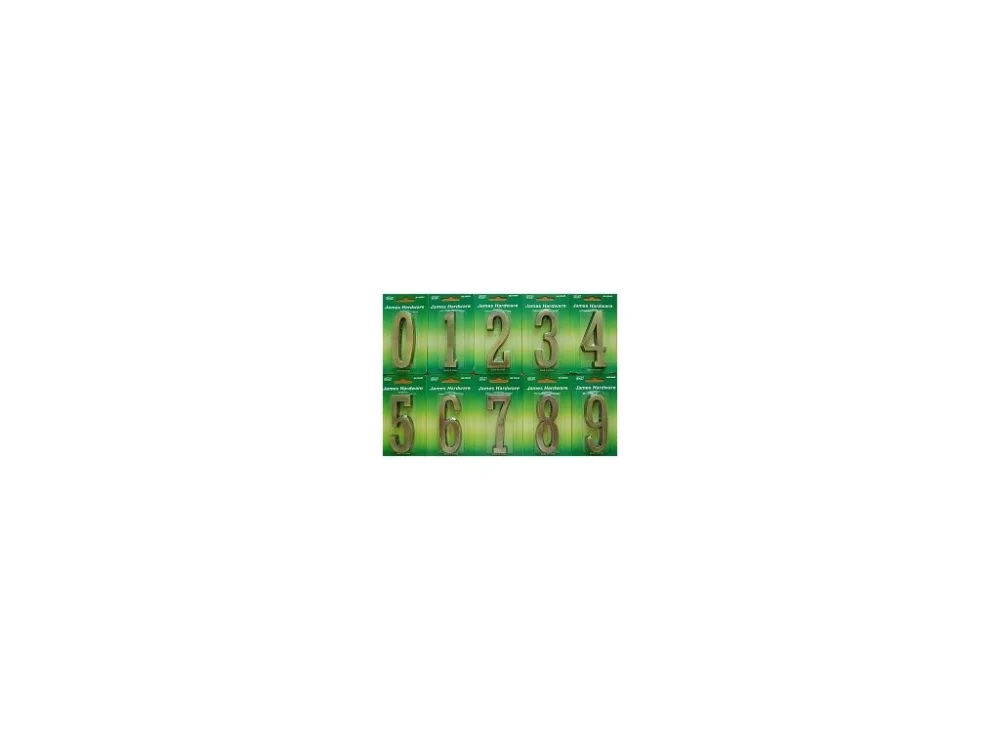 Vysoce Kvalitní Číslice "0" 100mm BRONZ