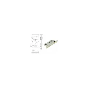Zámek vložkový bezpečnostní K 113 BZn P-L 90/80 Nová Kolekce