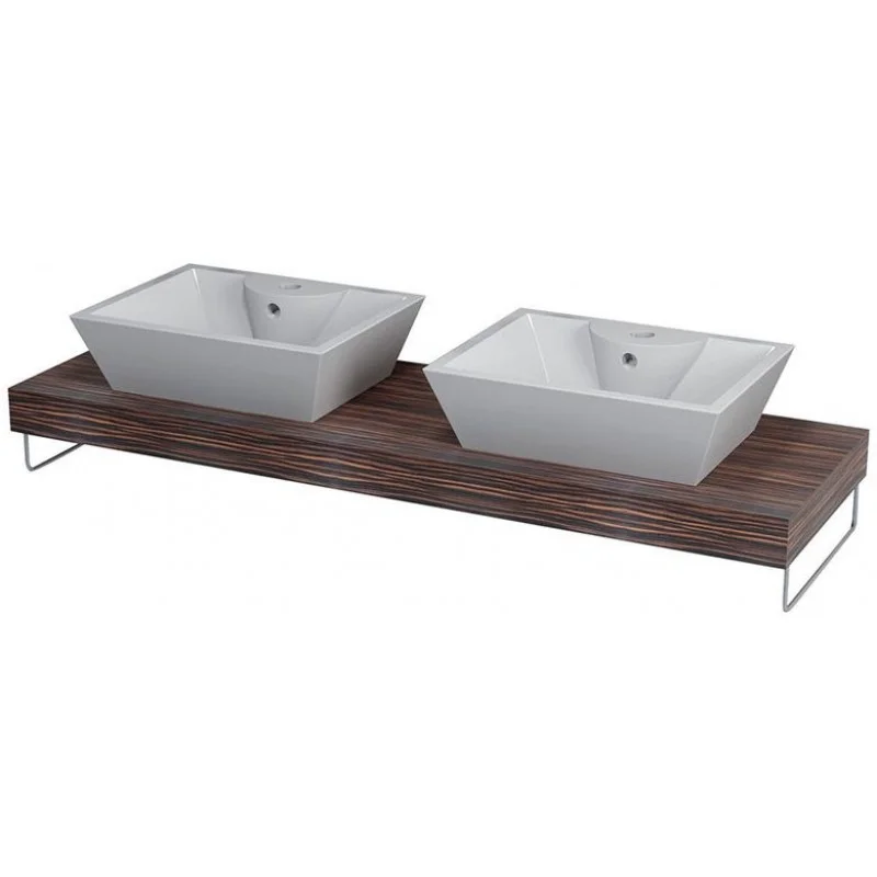Výprodej SAPHO ELSA 59507MK deska 140x44cm, 2 otvory, makassar