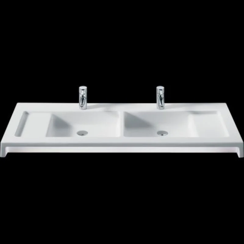 Značkový Roca Stratum dvojumyvadlo 130 x 50 cm, maxiClean 732763000M