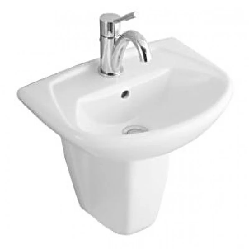 Vysoce Kvalitní Villeroy & Boch Omnia classic Umývátko kompakt 445x320 mm,bez přepadu, bílá alpin ceramicplus