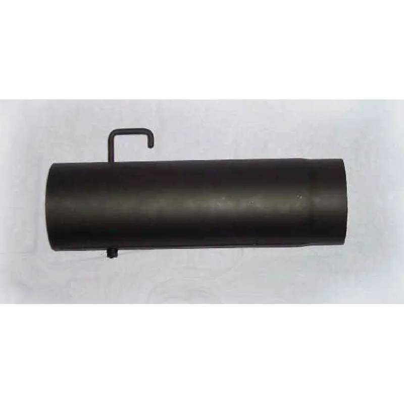 Vysoce Kvalitní Trubka kouřovodu s klapkou 120mm/500mm (2) černá
