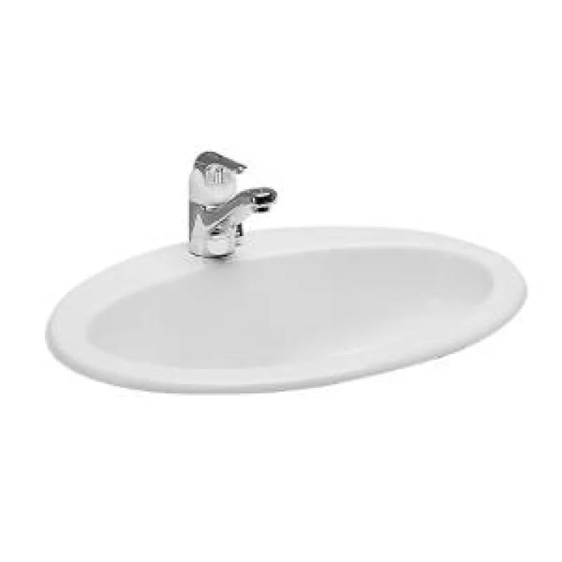 Vysoce Kvalitní LAUFEN INDOVA Umyvadlo zápustné shora 62x48mm, glazurováno, bílé LCC 8.1139.3.400.155.1