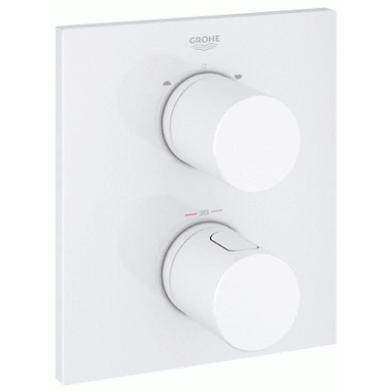 Značkový GROHE Grohtherm 3000 Cosmopolitan termostatická vanová/sprchová baterie, bílá 19567LS0