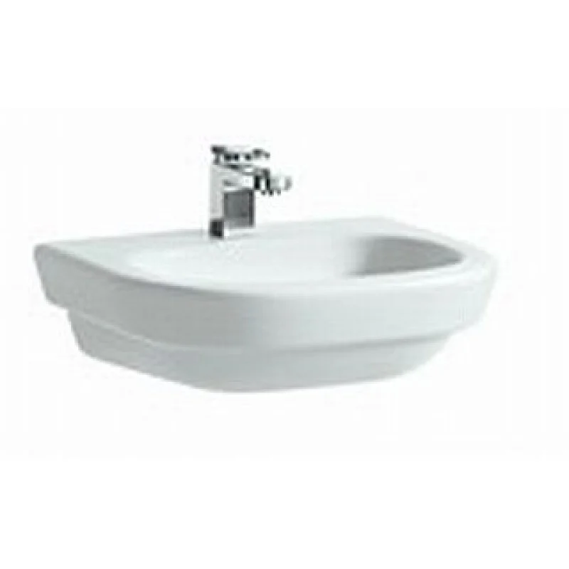 Akční Nabídka LAUFEN LB3 modern 1268.3.049.109.1 Umyvadlo 55x49 cm, bez otvoru pro baterii, pergamon