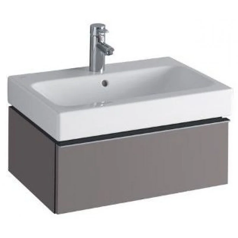 Akční Nabídka KERAMAG Icon skříňka pod umyvadlo, závěsná, 74 x 24 x 47,7 cm platinová lesklá 840277000
