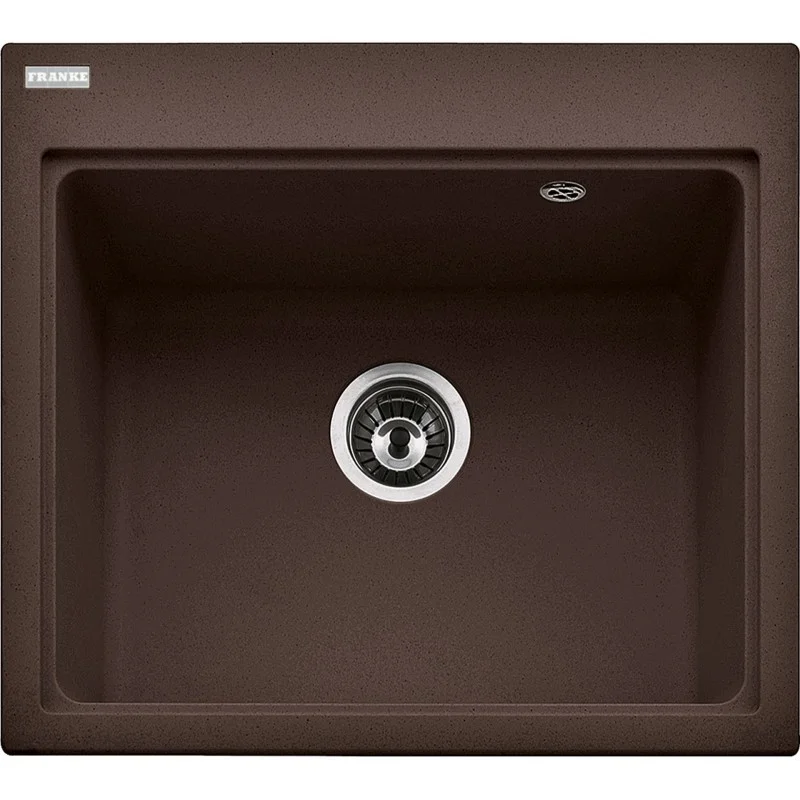 Akce Franke Kubus KSG 238, 585x520 mm, fragranitový dřez, tmavě hnědá 114.0285.252
