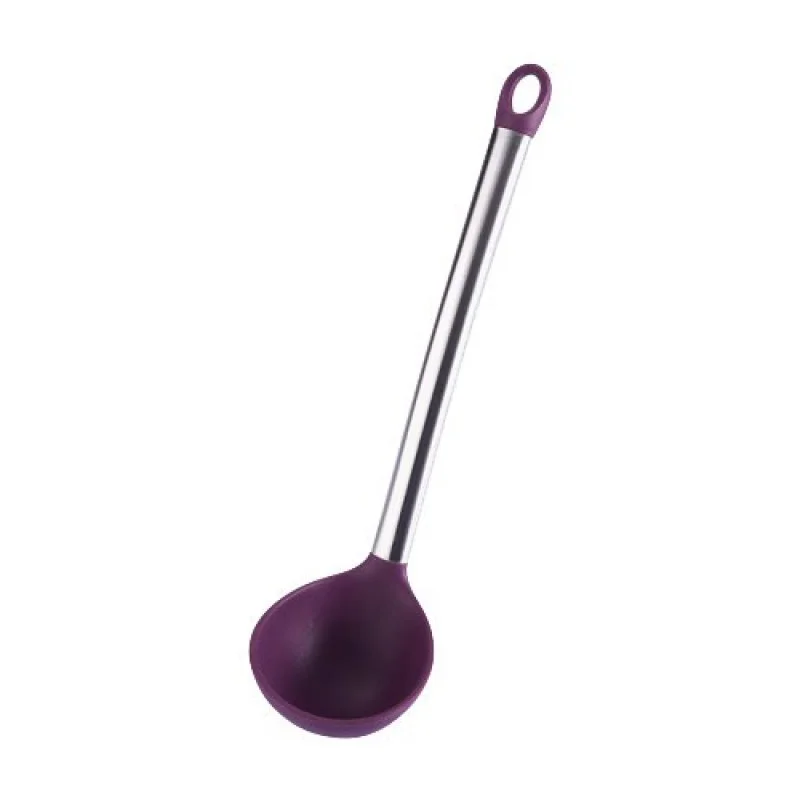Vysoce Kvalitní BERGNER Naběračka silikonová 31cm FLEXIKITCHEN, barva fialová BG-3361fial