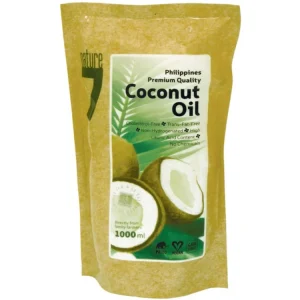 Vysoce Kvalitní NATURE7 kokosový olej 1000ml, sáček 1 litr, 564425