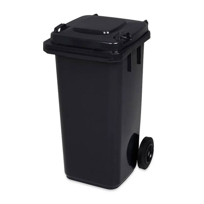 Zlevněný Popelnice hran. 240l PVC-černá