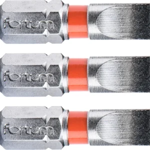 Vysoce Kvalitní FORTUM hrot plochý sada 3ks, 6x25mm, S2, 4741106