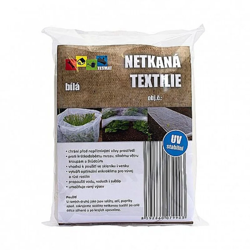 Akční Cena Textilie netkaná bílá, 17g/m2, 1,6x10m