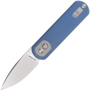 Akce Vosteed Corgi Pup 14C28N Satin Blue Micarta A0717