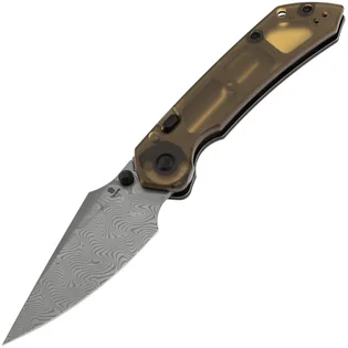 Akční Cena Tenable Knives Fenrir Damascus, Jantar PEI/Ultem