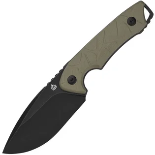 Vysoce Kvalitní QSP Knife Tiny TOT 10Cr15MoV, black stonewash,sand G10 QS169-C2