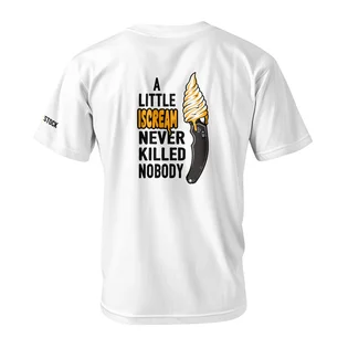Vysoce Kvalitní Knifestock Little Iscream tričko, Biela M