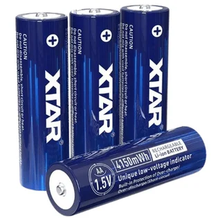 Xtar AA 4150mWh/2500mah-4 pcs AA 1.5V 4150MWH Battery (box +battery case) Aktuální