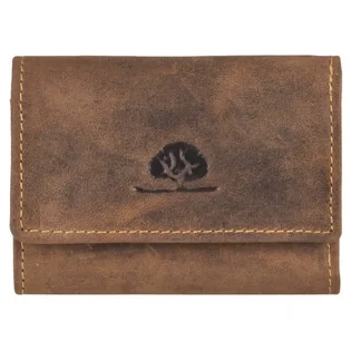 Akce GreenBurry Vintage Leather Wallet Antique brown 9x7cm