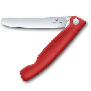Výprodej Victorinox Nôž na ovocie/zeleninu, 11cm, skladací, hladká čepeľ, červený 6.7801.