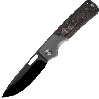 Akční Nabídka Ameight Knives Felix II-DLC Satin M390 blade,Dark Grey PVDTi And CF handle