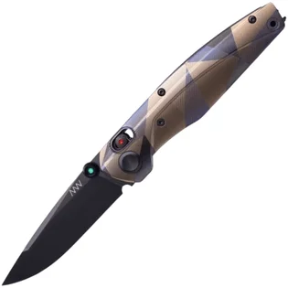 Akce ANV Knives A100 TI CUSTOM Design 3 / Elmax, Titanium, A-lock ANVA100-040
