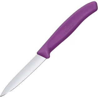 Akční Nabídka Victorinox Nôž na ovocie a  zeleninu, 8 cm, rovný, hladká  čepeľ, špicatý, fialový 6.7605.C1