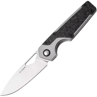 Značkový Kizer Serpentine, Satin Elmax, Ti&Carbon Fiber Ki3759FDA1
