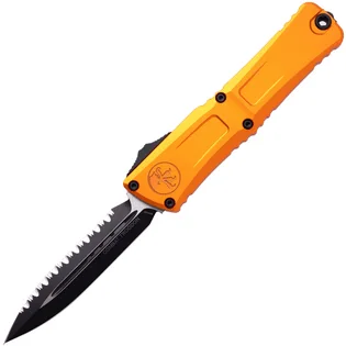 Vysoce Kvalitní Microtech COMBAT TROODON GEN III D/E BLACK FULL SERRATE ORANGE 1142-3OR