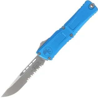 Akční Cena Microtech Combat Troodon® S/E Gen III Blue Apocalyptic® Partial Serrated 1143-11APBL